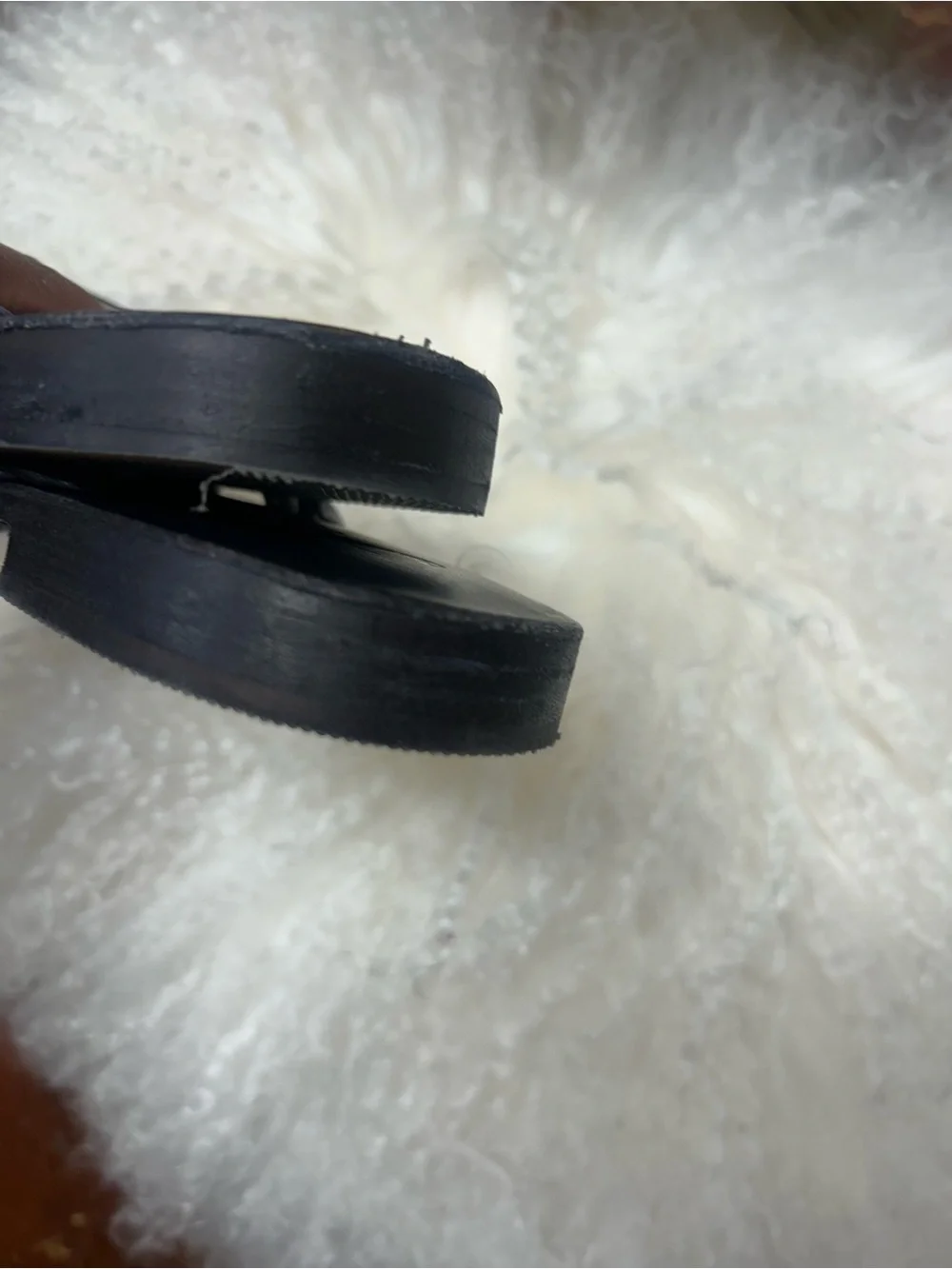 Free People black sandal size 38/ US 8; strappy and has leather sole